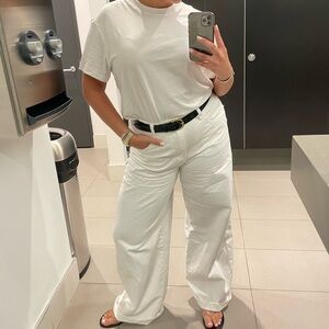 Blank NYC White Wide-Leg Jeans